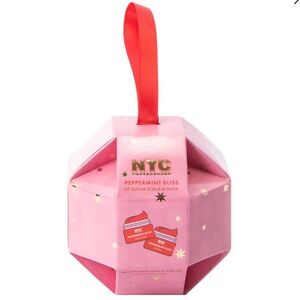 NYC Peppermint Bliss Pink Lip Care Ornament